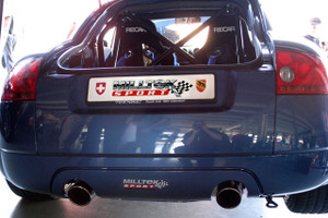 Milltek Cat Back Resonated 3.0" Exhaust - Lightweight Titanium GT100 Tips - MK1 TT 1.8T quattro