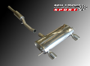 Milltek Cat Back Resonated 3.0" Exhaust - Lightweight Titanium GT100 Tips - MK1 TT 1.8T quattro