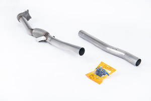 Milltek Downpipe w/o Hi-Flow Sport Cat - To Fit Milltek 3" Exhaust - MK6 Golf R