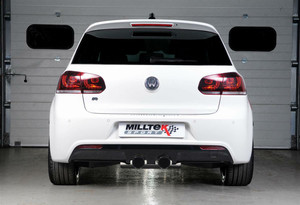 Milltek 2.75" Non Resonated Cat Back Exhaust - Polished Tips - MK6 Golf R