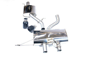 Milltek 2.75" Resonated Cat Back Exhaust - Black Velvet Tips - MK6 Golf R