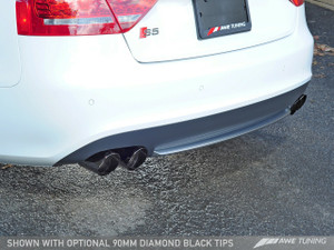 AWE Tuning S5 3.0T Touring Edition Exhaust System - Diamond Black 90mm Tips