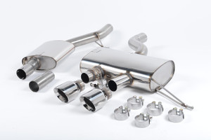Milltek 2.75" Resonated Cat Back Exhaust - Polished Tips - MK6 Golf R