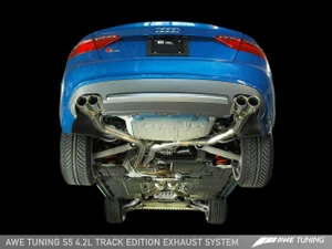 AWE Tuning Exhaust - S5 4.2L Coupe - Track Edition - Diamond Black Tips