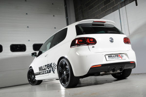 Milltek 2.75" Resonated Cat Back Exhaust - Titanium Tips - MK6 Golf R