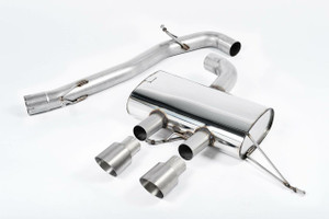Milltek 3" Race Non Resonated Cat Back Exhaust - Titanium Tips - MK6 Golf R