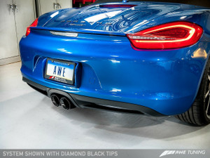 AWE Tuning Porsche 981 Performance Exhaust System - With Diamond Black Tips