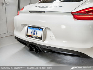 AWE Tuning Porsche 981 Performance Exhaust System - With Diamond Black Tips