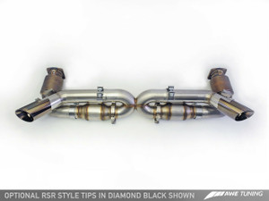 AWE Tuning Porsche 997.2TT Performance Exhaust Solution for OE Tips