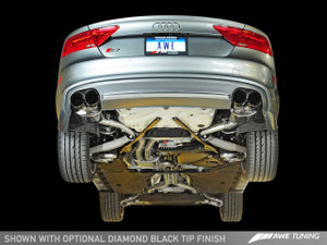 AWE Tuning S7 4.0T Touring Edition Exhaust- Diamond Black tips