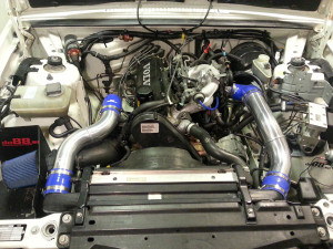 Volvo 740 / 940 Turbo Top Connection pipe kit ,red hoses ,3'' throttle body