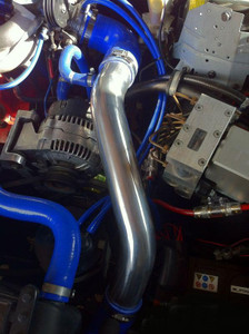 Volvo 740 / 940 Turbo Center Connection pipe kit ,blue hoses ,3'' throttle body
