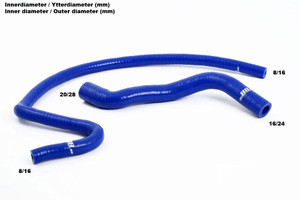 Coolant Overflow Hose Kit - Blue - S70 / V70 / C70 1999+