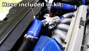 Top Intercooler Hose w/BOV 32mm Opening - Blue - 850 / S70 / V70 / C70