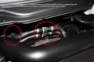 Heater Hose Kit - Black - Volvo C30 / C70 / S40 / V50 T5