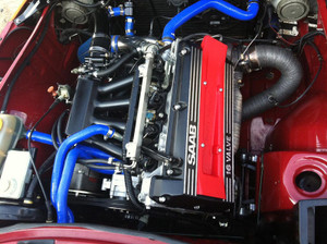 SAAB 900 Turbo 86-93 Blue Coolant hoses