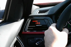 P3CARS BMW F3X VENT INTEGRATED BOOST GAUGE