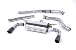 Milltek Cat-Back Exhaust Resonated With Cerakote Black Tips - BMW M235i