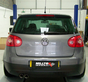 Milltek Non-Resonated Cat-Back Exhaust - VW MK5 Golf 2.0TDI