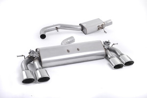 Milltek Resonated Cat-Back Exhaust With Polished Oval Tips - VW Golf R MK7