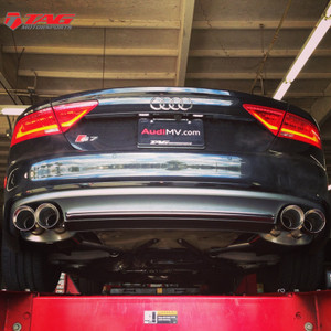 Milltek Non-Resonated Valvesonic Cat Back Exhaust With Polished Silver Tips - Audi S6 / S7 Sportback 4.0 TFSI Quattro