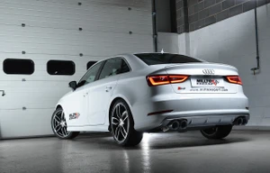 Milltek Cat Back Non-Valved, Non-Resonated Race Exhaust System with Quad Oval Polished Tips - Audi S3 2.0 TFSI quattro Saloon 8V