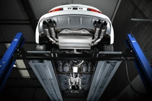 Milltek Non-Resonated Cat Back Exhaust With Quad Round Polished Tips  - Audi S3 2.0 TFSI Quattro Sedan 8V