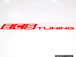 Red ECS Tuning Window Sticker - Priced Each | ES4703