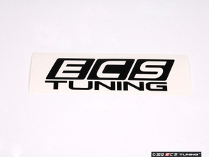 Black ECS Tuning Window Sticker - Priced Each