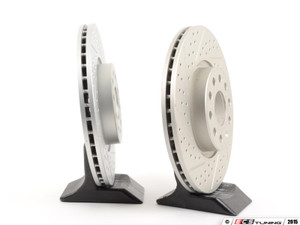 Front Big Brake Kit - Cross Drilled And Slotted Rotors (312x25)