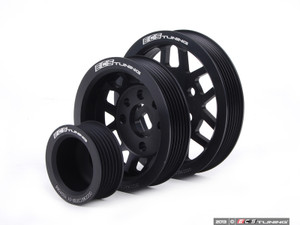 Lightweight Underdrive Pulley Set - Black