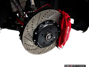 Front Big Brake Kit - Stage 3 - 2-Piece Cross-Drilled & Slotted Rotors (332x32)