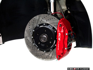 Front Big Brake Kit - Stage 3 - 2-Piece Cross-Drilled & Slotted Rotors (332x32)