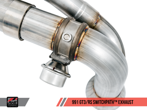 AWE Tuning Porsche 991 GT3 / RS SwitchPath Exhaust -- Chrome Silver Tips