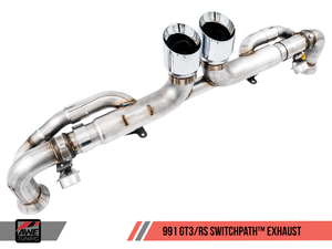 AWE Tuning Porsche 991 GT3 / RS SwitchPath Exhaust -- Diamond Black Tips