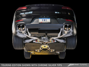 AWE Tuning Panamera 2/4  Touring Edition Exhaust (2011-2013) -- With Chrome Silver Tips