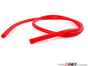 Split Wire Loom, 3/8" Diameter, 5' Length - Red
