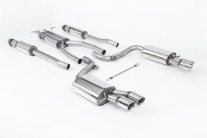 Milltek Resonated Cat Back - Quad Polished 80mm Jet Tips - S6 V10