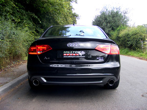 Milltek Non Resonated - Dual Outlet - Polished Tips - B8 A4 / A5 2.0T - Tiptronic / S Tronic