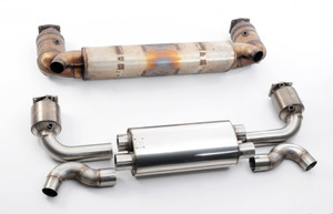 Milltek 2.76" Turbo Back Exhaust - 200 Cell Catalytic Converters - Uses OE Tips - 997.2 Turbo & Turbo S