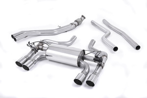 Milltek Hollowtek Twin Valved Cat Back Exhaust - Quad 90mm GT Polished Tips - F87 M2 Coupe