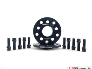 ECS Wheel Spacer & Bolt Kit - 10mm With Black Ball Seat Bolts