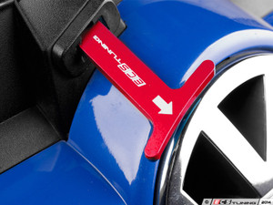 Billet Aluminum Hood Pull Release Rod - Red Anodized