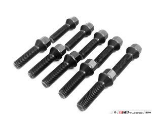 Wheel Spacer & Bolt Kit - 17.5mm With Black Conical Seat Bolts
