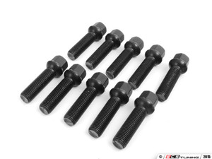ECS Wheel Spacer & Bolt Kit - 15mm With Black Ball Seat Bolts