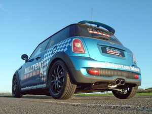 Milltek Resonated 2.5" Cat Back Exhaust - Twin Jet Oval Polished Tips - R56 & R58 Cooper S