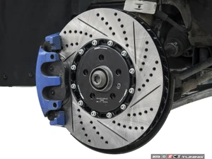 Front Cross-Drilled & Slotted 2-Piece Brake Rotors - Pair (334x32)