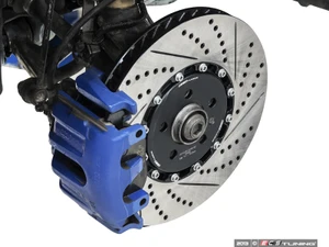 Front Cross-Drilled & Slotted 2-Piece Brake Rotors - Pair (334x32)