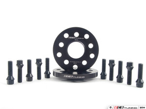 ECS Wheel Spacer & Bolt Kit - 15mm With Black Conical Seat Bolts