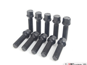 Wheel Spacer & Bolt Kit - 20mm With Black Ball Seat Bolts